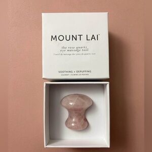 Mount Lai De-Puffing Rose Quartz Eye Massage Tool